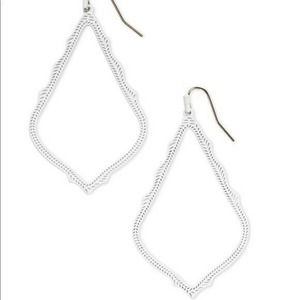 Kendra Scott Sophee Drop Earrings in Matte White - RARE
